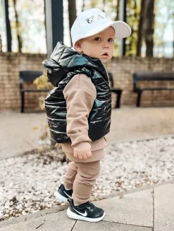 Bezrękawnik dla dziecka czarny z uszkami