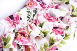 Bloomersy z falbankami na tyle polne kwiaty