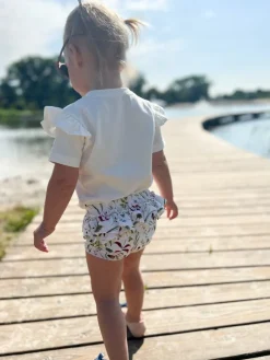 Bloomersy z falbankami na tyle