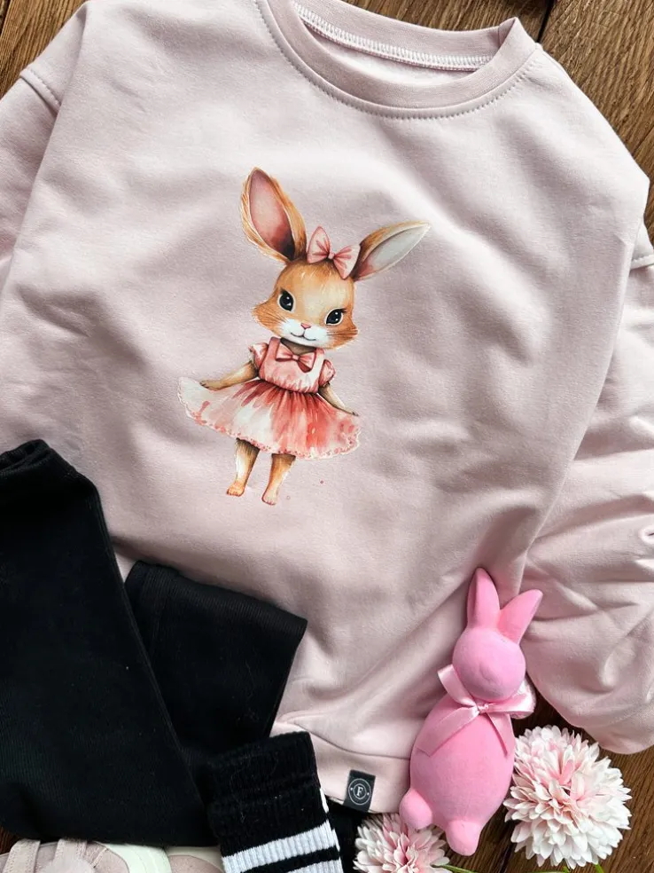Bluza dziecięca króliczek baletnica