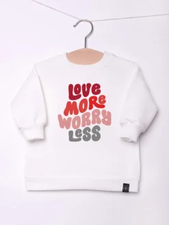 Bluza dziecięca love more worry less