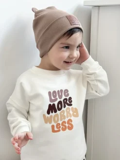 Bluza dziecięca love more worry less