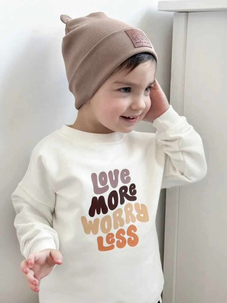 Bluza dziecięca love more worry less