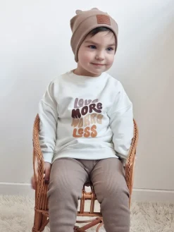 Bluza dziecięca love more worry less