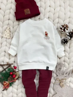 Bluza dziecięca mały miś na nartach