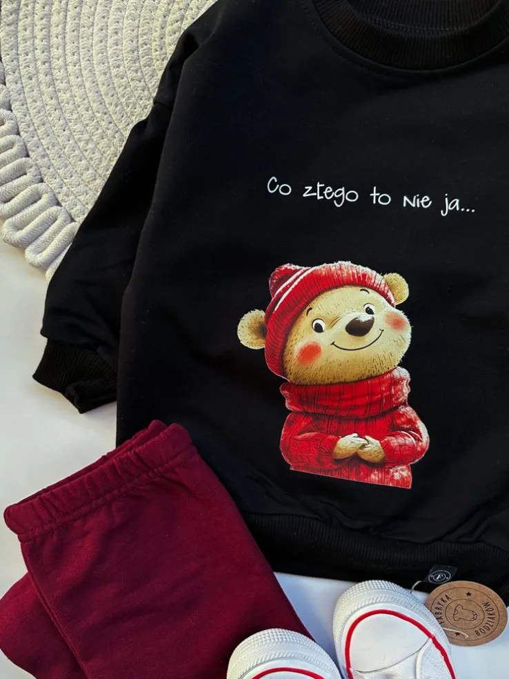 Bluza dziecięca misio co złego to nie ja…
