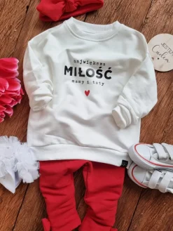 Bluza dziecięca największa miłość mamy i taty
