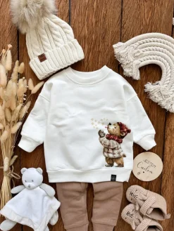 Bluza dziecięca zimowy misiaczek