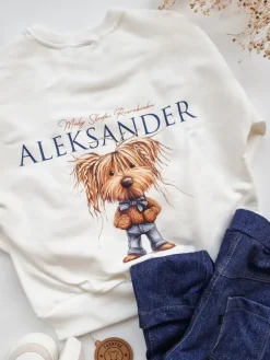 Bluza dziecięca z nadrukiem mały słodki rozrabiaka