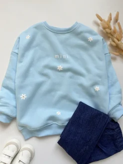 Bluza dziecięca z nadrukiem stokrotek mini