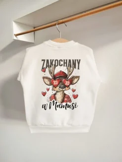 Bluza dziecięca z nadrukiem zakochany w mamusi