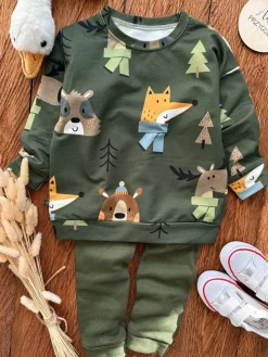 Bluza dziecięca zwierzęta w lesie