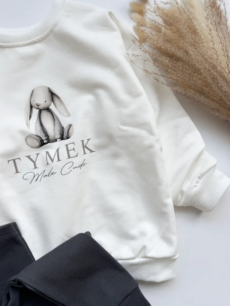 Bluza dziecięca z zajączkiem małe cudo