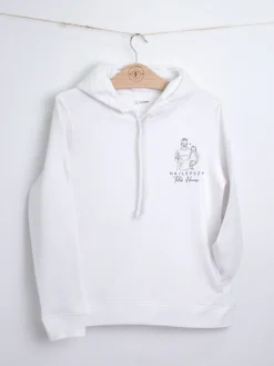 Bluza męska z kapturem z linearnym nadrukiem z Twojego zdjęcia