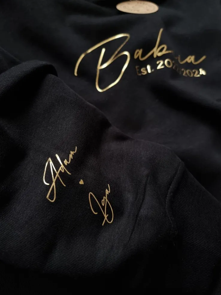 Bluza unisex z kapturem Babcia est. z imionami wnuków