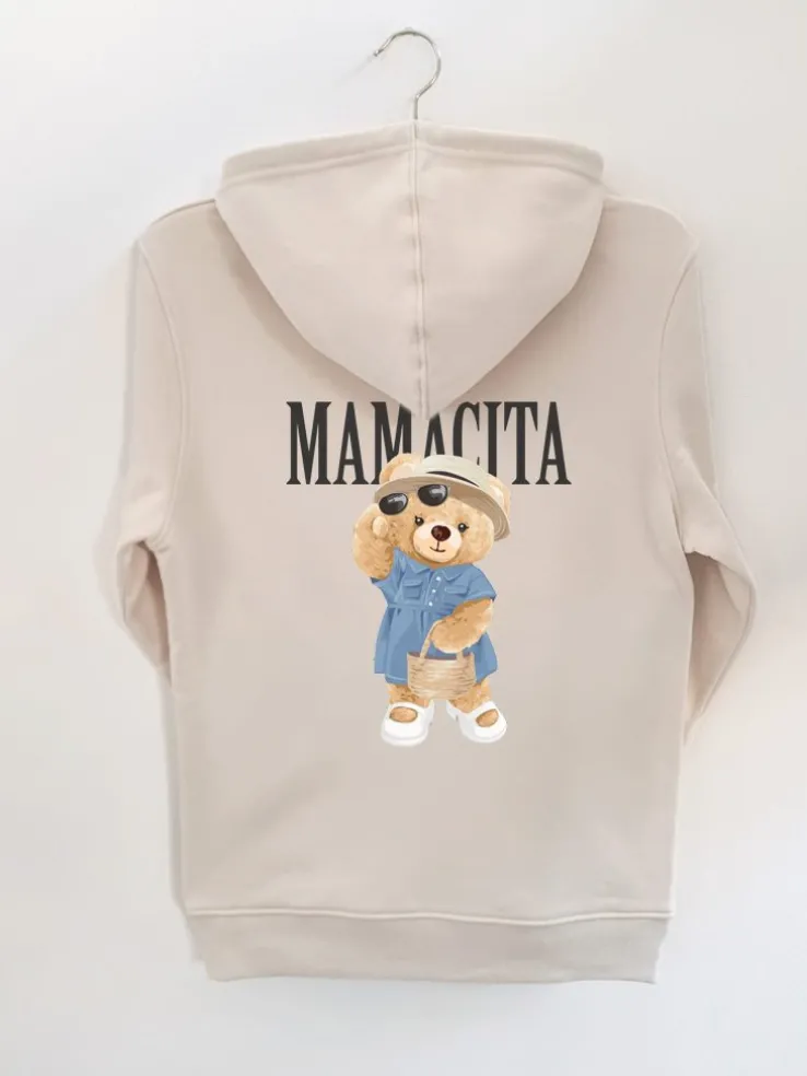 Bluza unisex z kapturem miś Mamacita
