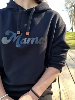 Bluza unisex z kapturem z nadrukiem Mama