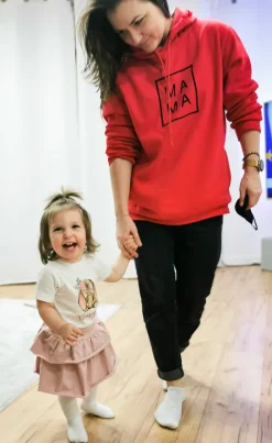 Bluza unisex z nadrukiem MAMA/TATA