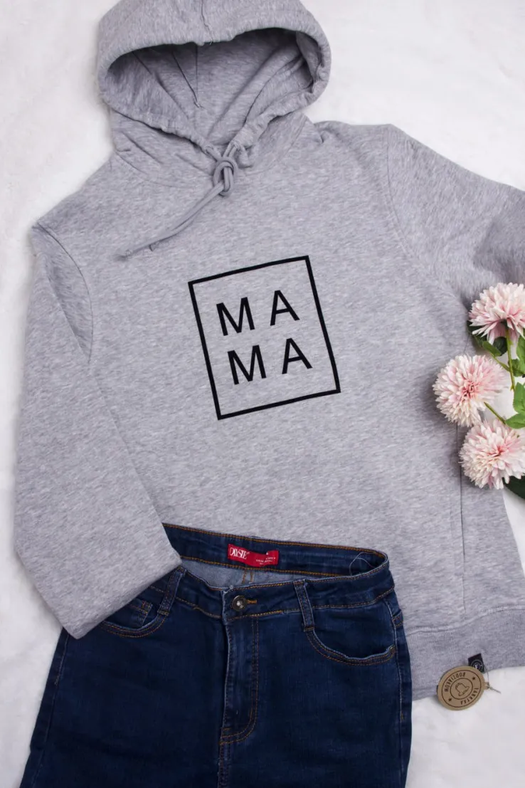 Bluza unisex z nadrukiem MAMA/TATA