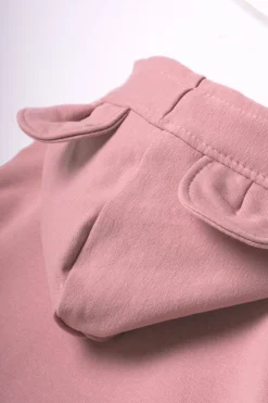 Bluza z kapturem i uszami oraz z nadrukiem buźki misia