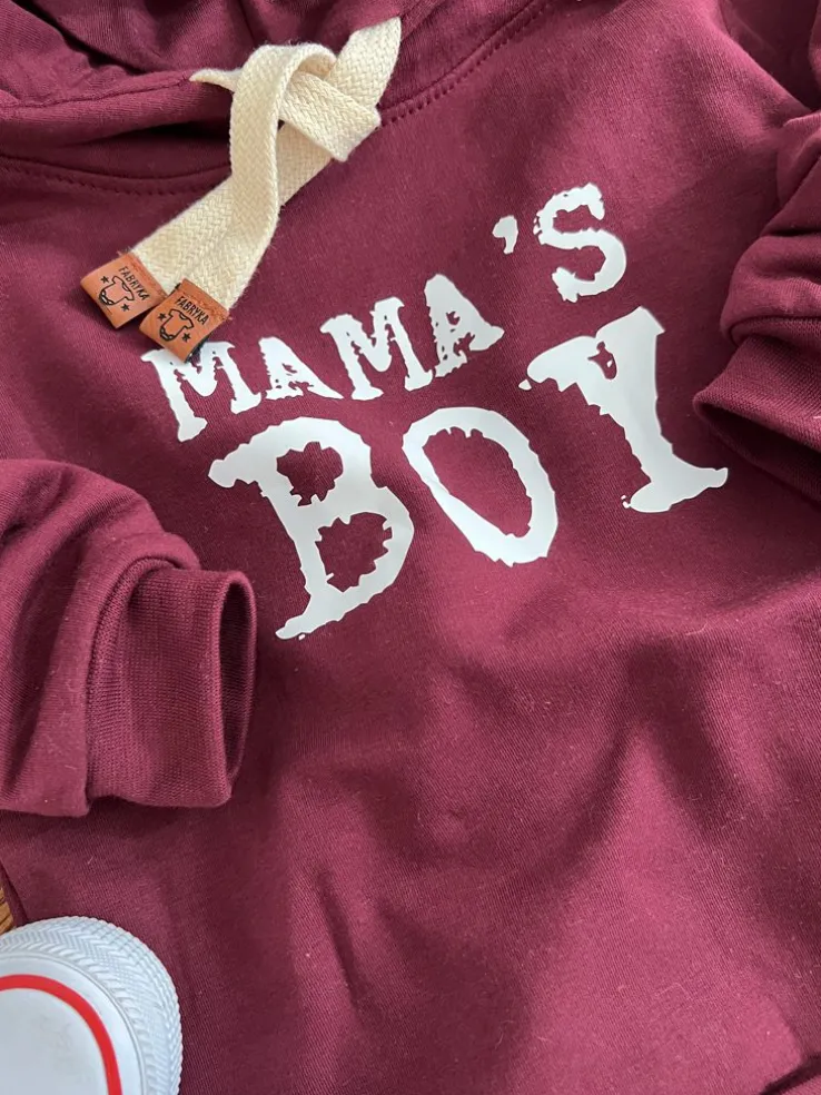 Bluza z kapturem mama’s boy/ girl