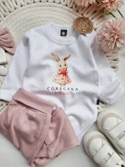 Body dla niemowlaka z króliczkiem córeczka tatusia