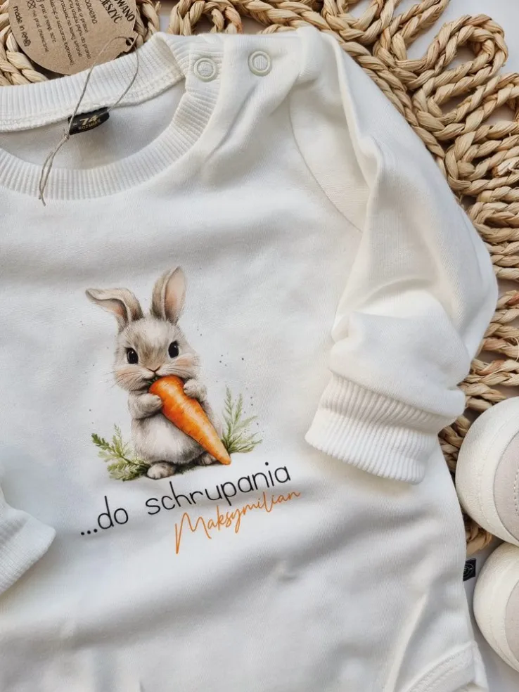 Body dla niemowlaka z nadrukiem …do schrupania