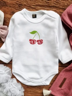 Body dla niemowlaka z nadrukiem wisienek mini