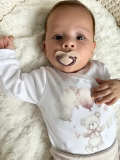 Body kopertowe boho miś z balonami