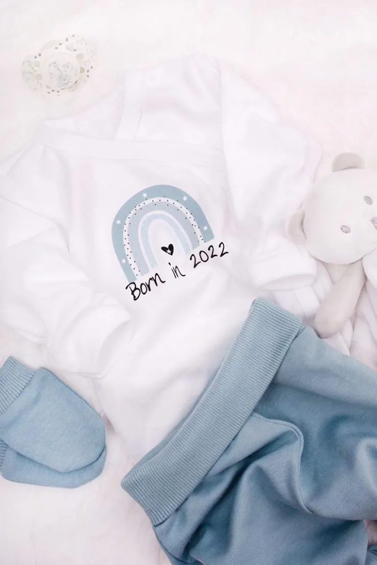 Body kopertowe dla chłopca z nadrukiem born in