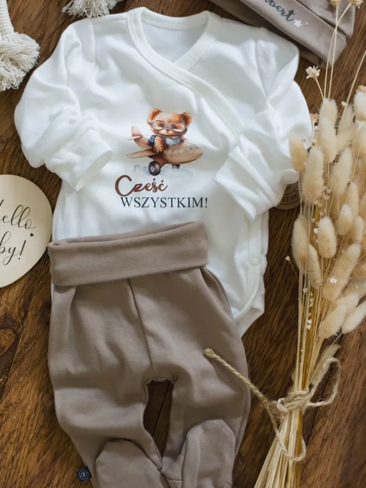 Body kopertowe miś w samolocie Cześć wszystkim!