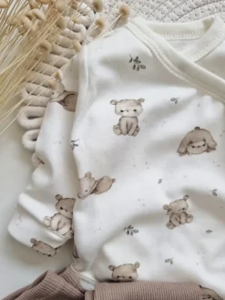 Body kopertowe niemowlęce miś akrobata