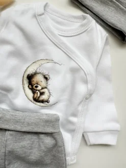 Body kopertowe niemowlęce misio na księżycu
