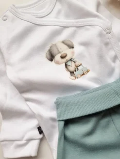 Body kopertowe niemowlęce piesek z autem