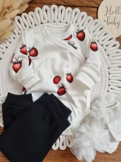 Body kopertowe niemowlęce truskawka