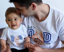 Body/koszulka Best dad ever z nadrukiem pięści