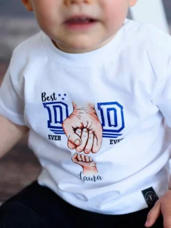 Body/koszulka Best dad ever z nadrukiem pięści