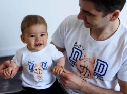 Body/koszulka Best dad ever z nadrukiem pięści