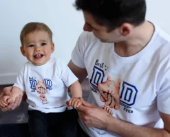 Body/koszulka Best dad ever z nadrukiem pięści