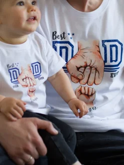 Body/koszulka Best dad ever z nadrukiem pięści