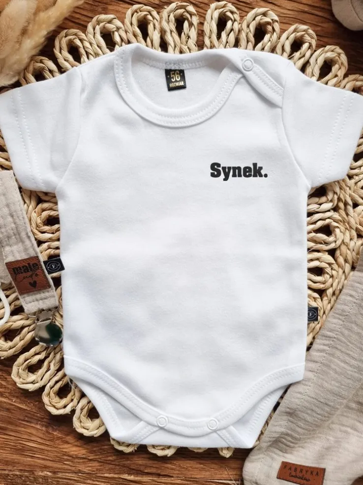 Body/koszulka dla dziecka z nadrukiem Synek./Córka.