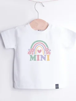 Body/koszulka dziecięca z nadrukiem tęczy mini