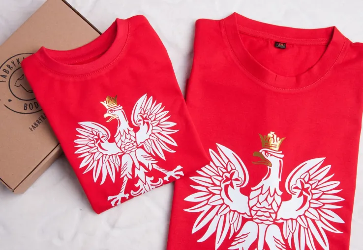 Body/koszulka kibica Polski z Orłem