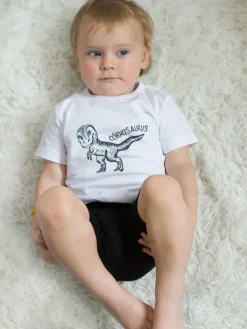 Body/koszulka z nadrukiem dla dziecka z dinozaurem