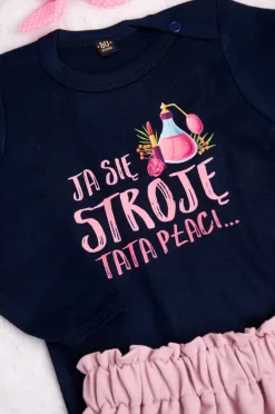 Body/koszulka z nadrukiem ja się stroję tata płaci