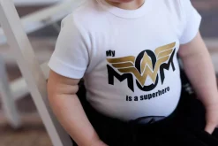 Body/koszulka z nadrukiem my mom is a superhero