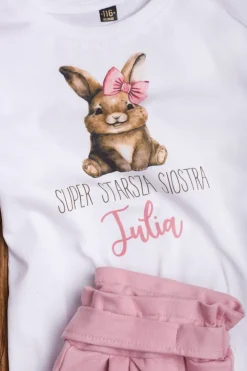 Body/koszulka z zajączkiem super starszy/a brat/siostra