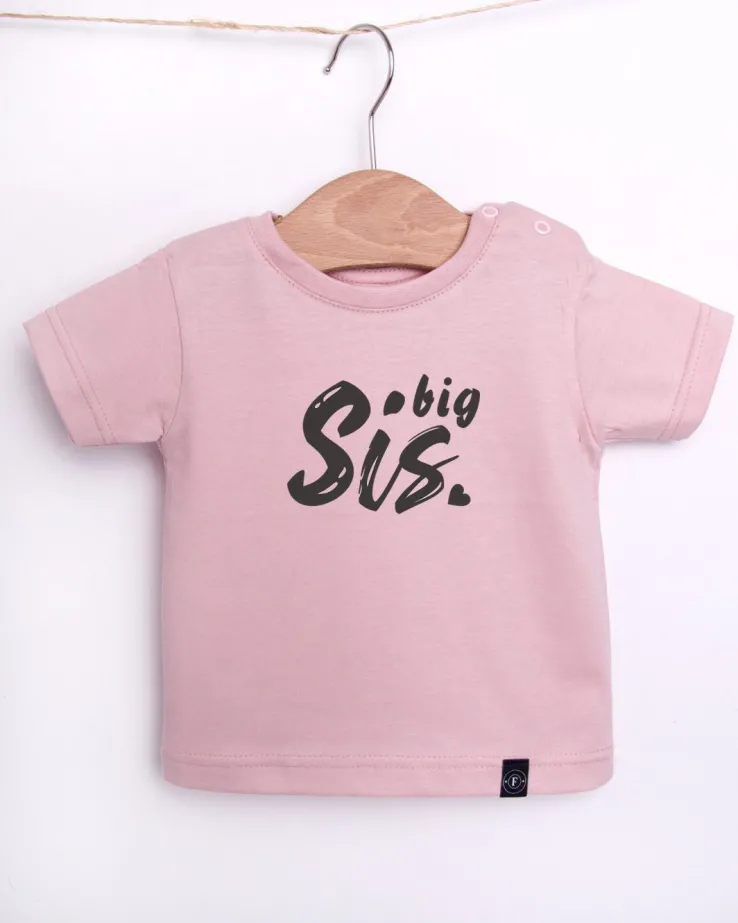 Body lub koszulka z nadrukiem little/big sis