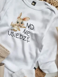 Body niemowlęce króliczek no nie usiedzę