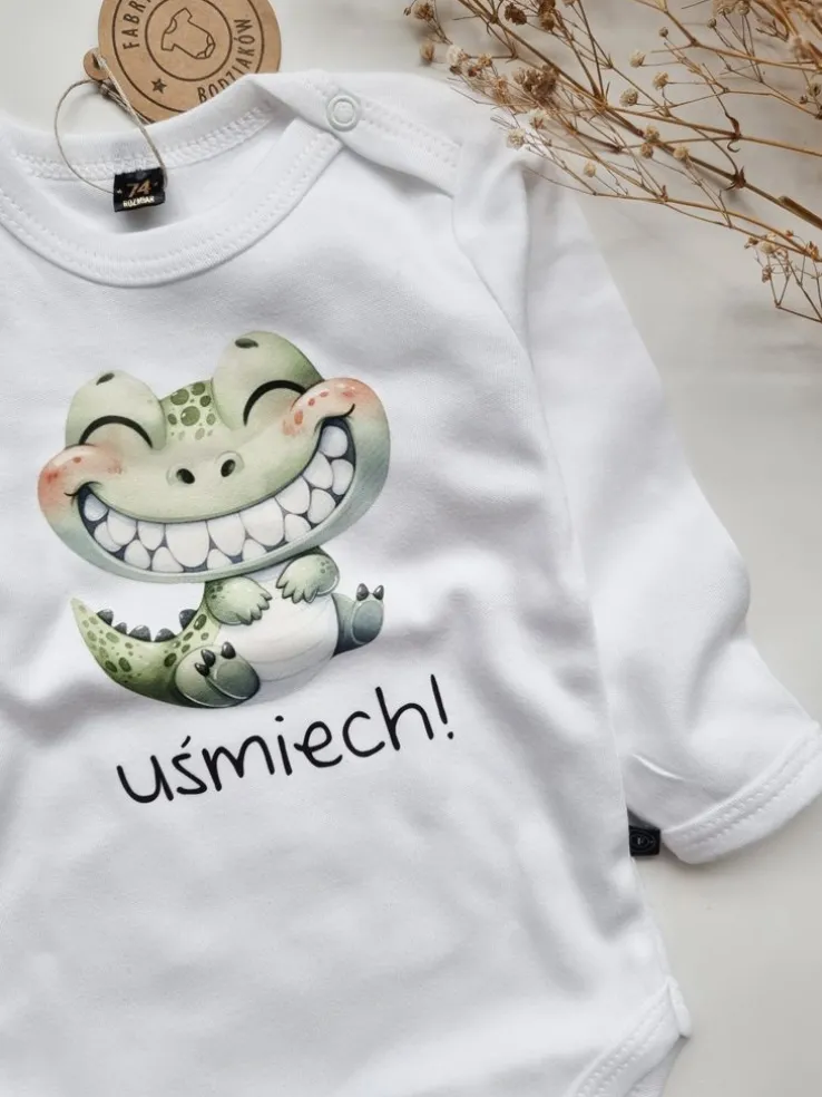 Body niemowlęce krokodyl uśmiech!